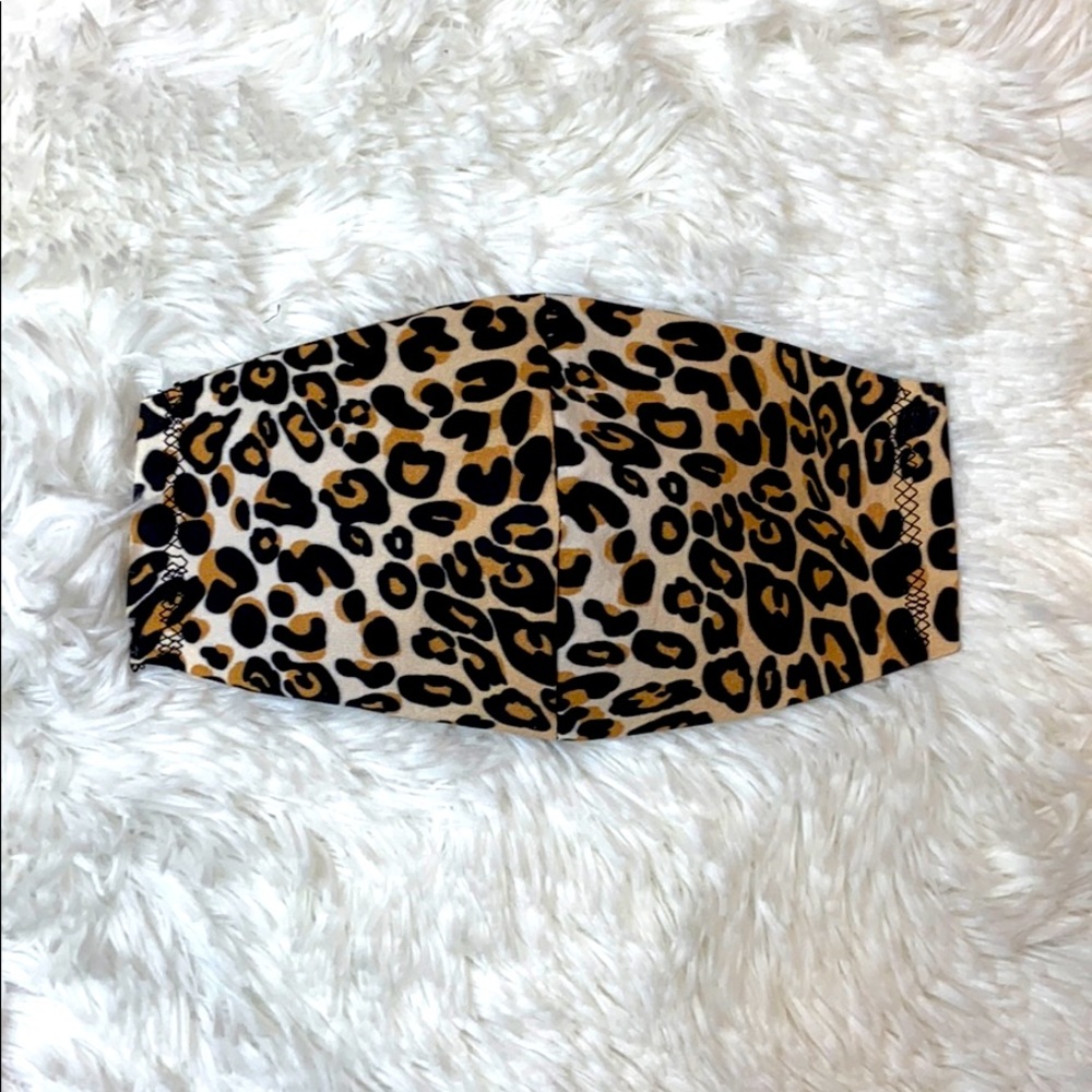 HANDMADE Leopard Face Mask